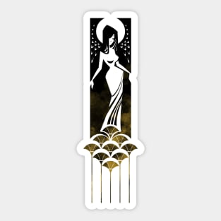 art deco angel Sticker